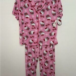 Hello Kitty Pink and White Kids Pajama Set